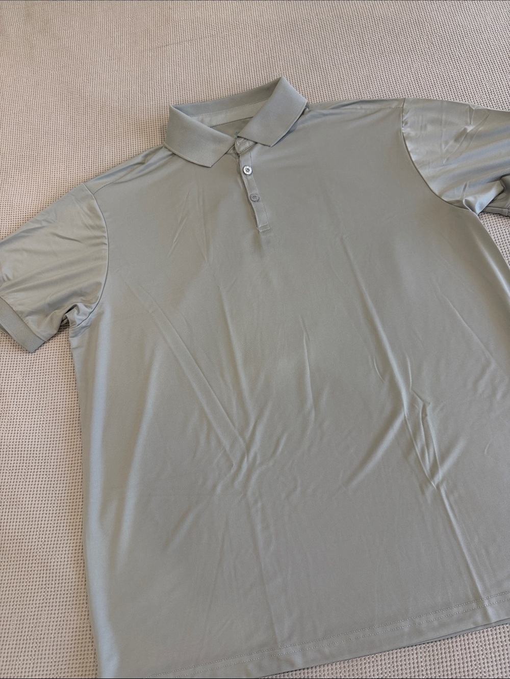 Men's Sage Green Polo Shirt - Lightweight Everyday Polo